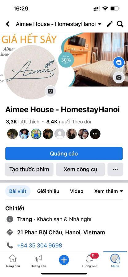 Aimee House - Phan Boi Chau 河内 外观 照片